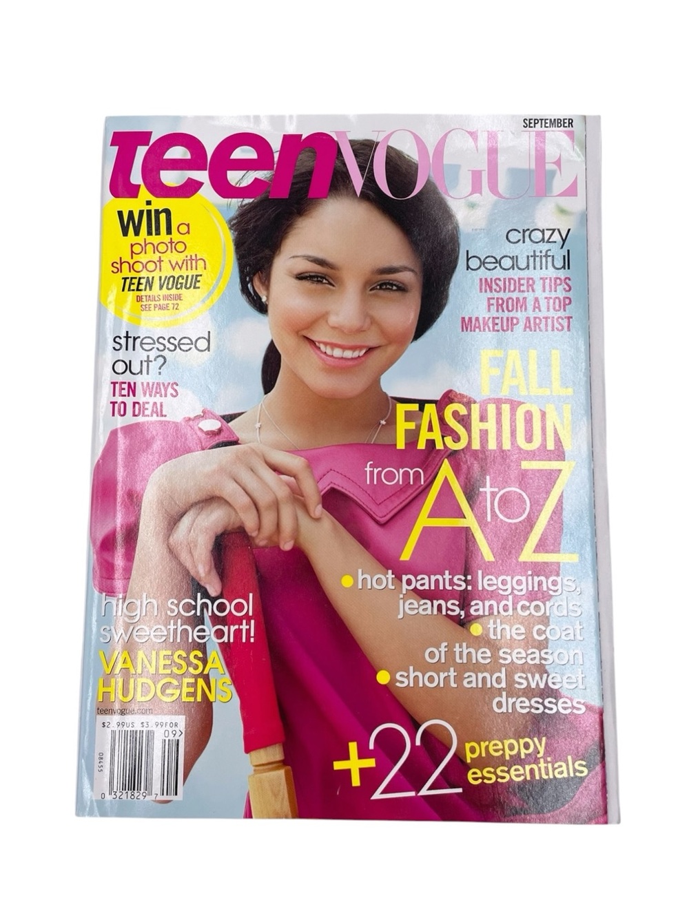 Teen Vogue Magazine September 2008 Vanessa Hudgens Cover Y2K High School Musical